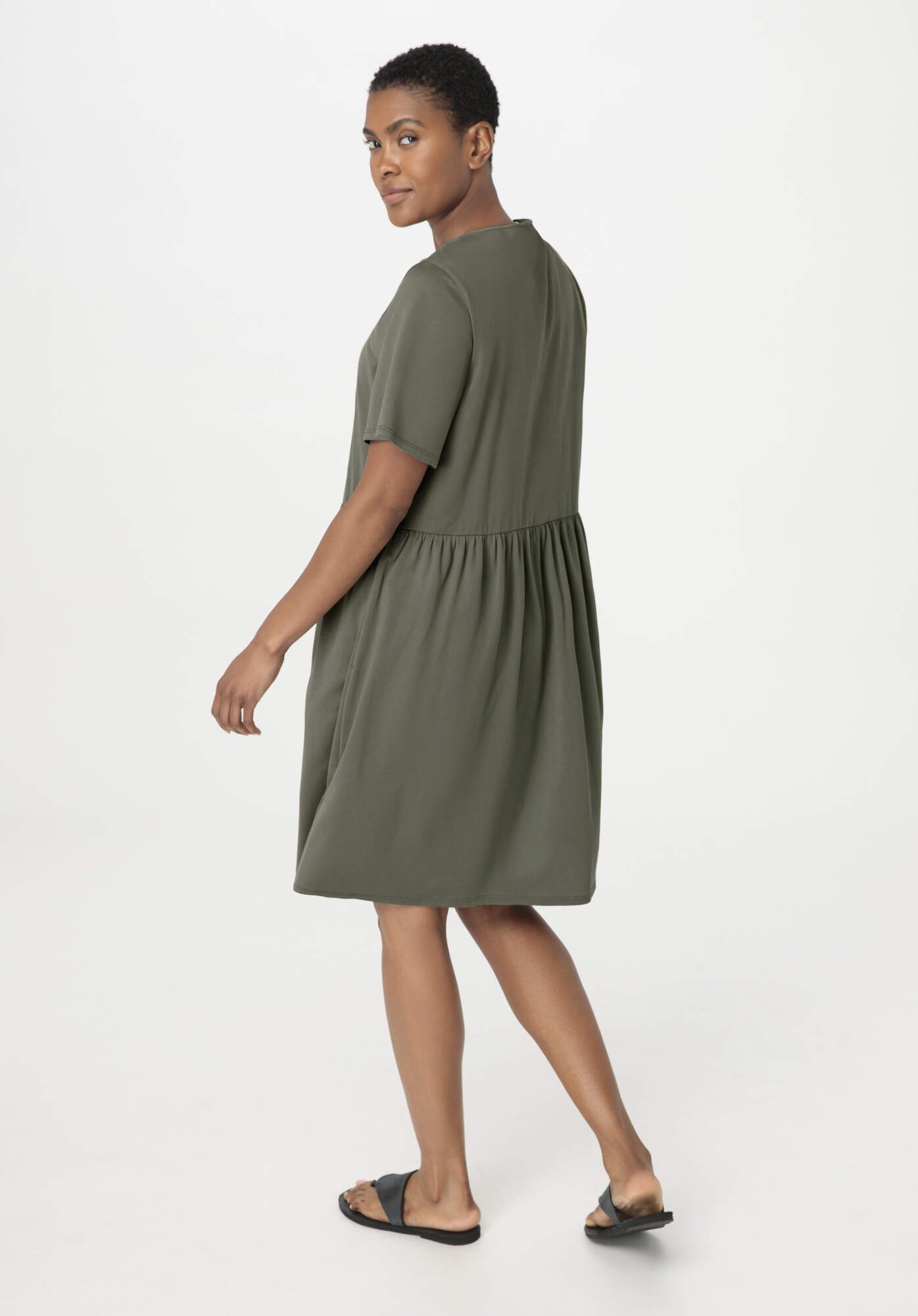 Hessnatur Jerseykleid Mini Regular aus reiner Bio-Baumwolle (1-tlg)