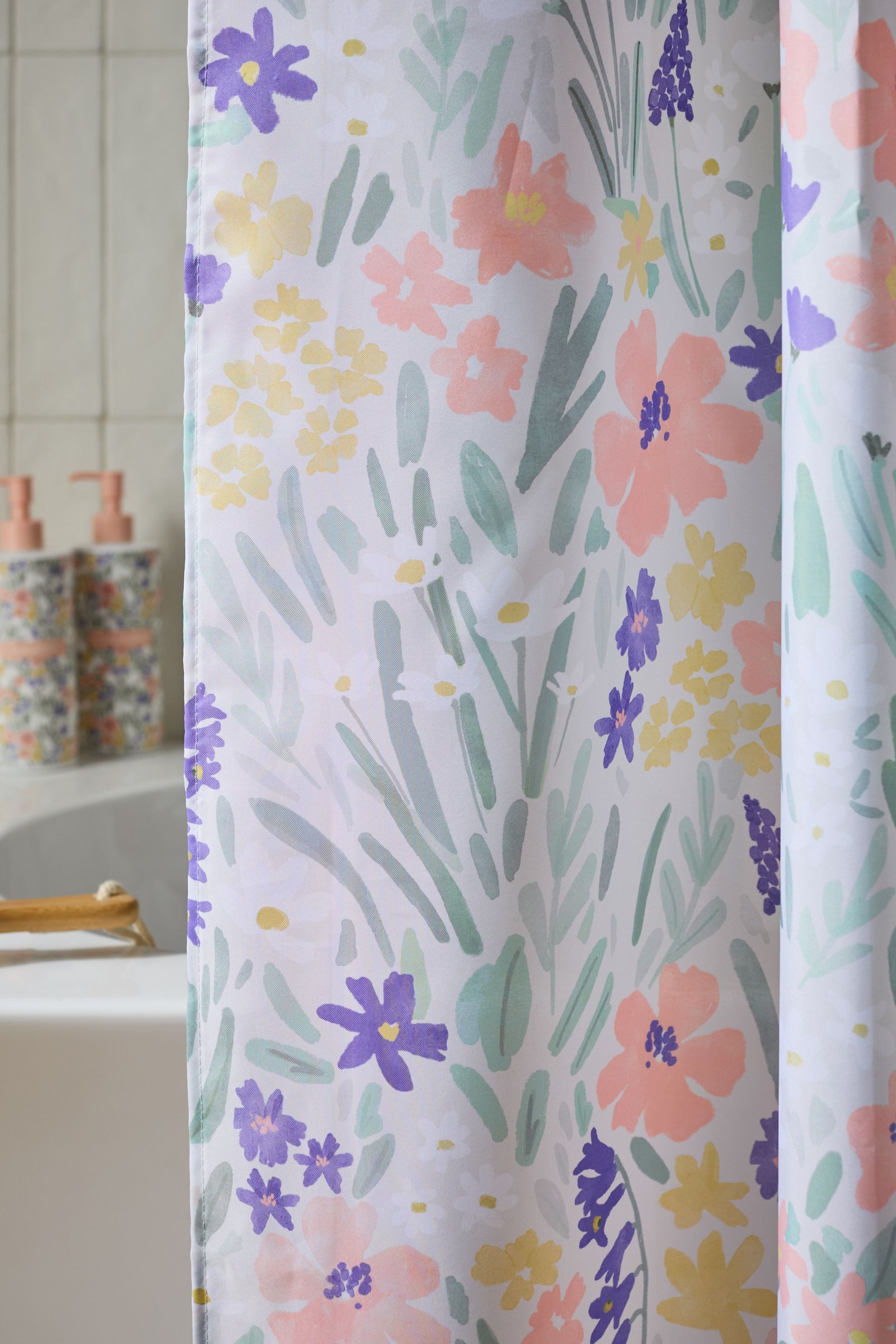 Next Duschvorhang Duschvorhang, buntes Blumenmuster (1-tlg) günstig online kaufen