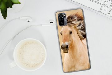 MuchoWow Handyhülle Pferde - Tiere - Mähne - Porträt, Phone Case, Handyhülle Xiaomi Redmi Note 10, Silikon, Schutzhülle
