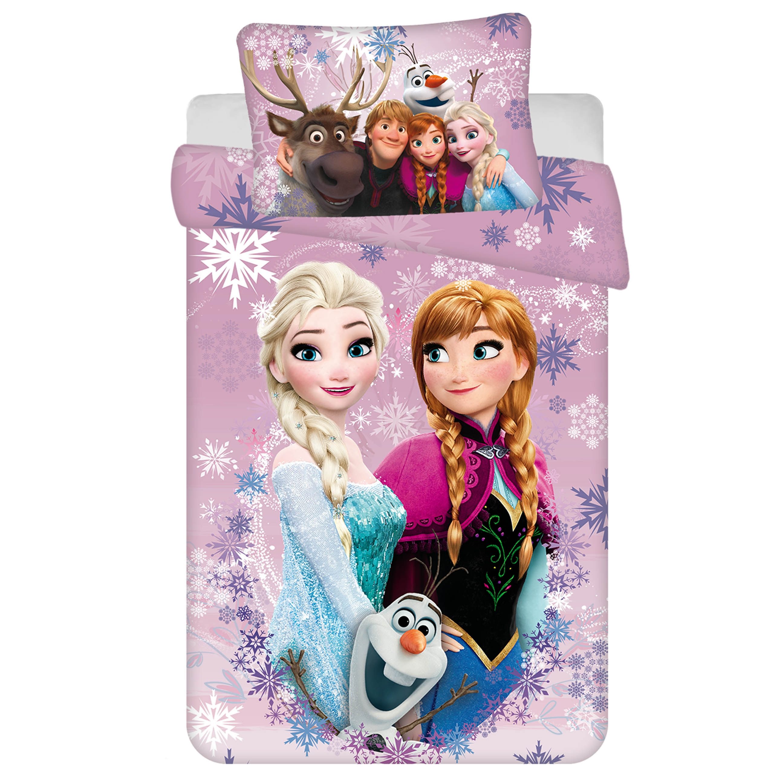 Sarcia.eu Kinderbettwäsche Frozen DISNEY Baumwollbettwäsche mit Reißverschl günstig online kaufen