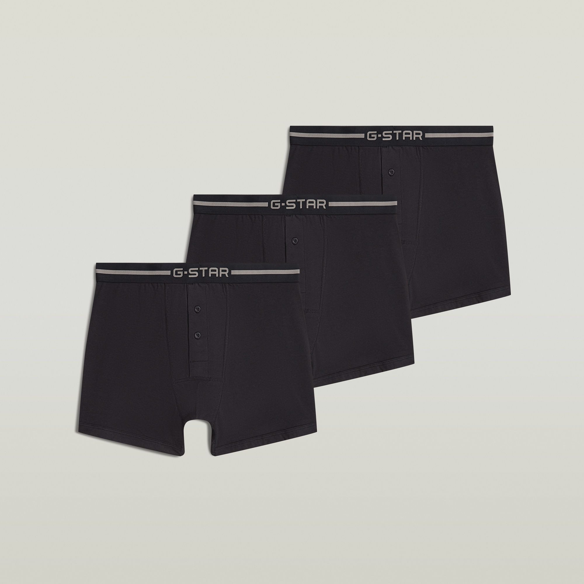 G-STAR Boxershorts NOBLE, 3 PACK TRUNKS (Packung, 3-St) mit Logobund