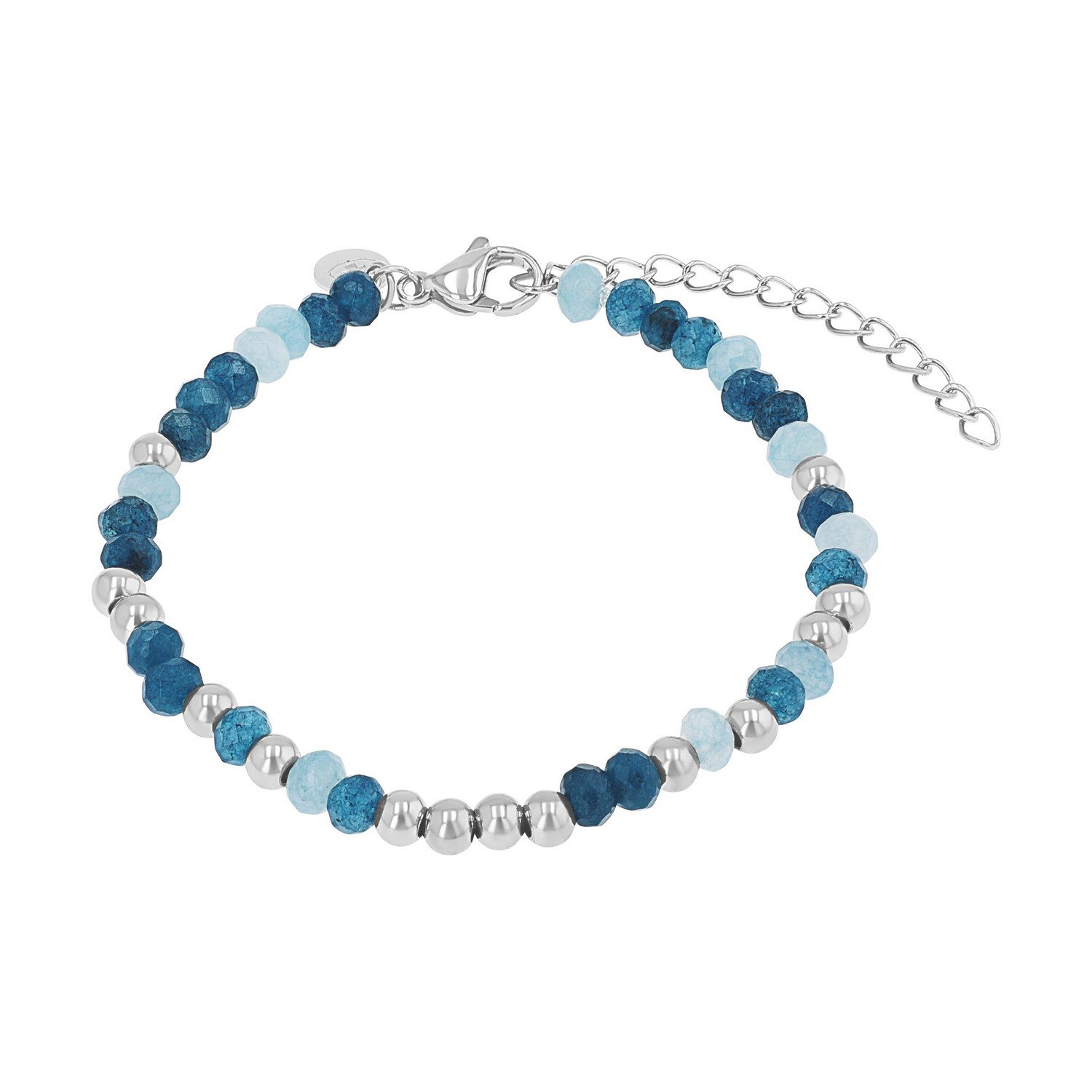 TOM TAILOR Armband Schmuck Geschenk Edelstahl Kugeln, mit Glassteine