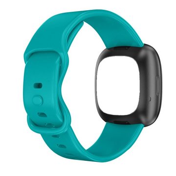 CoolGadget Smartwatch-Armband Fitnessarmband aus TPU / Silikon, für Fitbit Versa 3 / 4 Sport Uhrenarmband Fitness Band Unisex Größe S