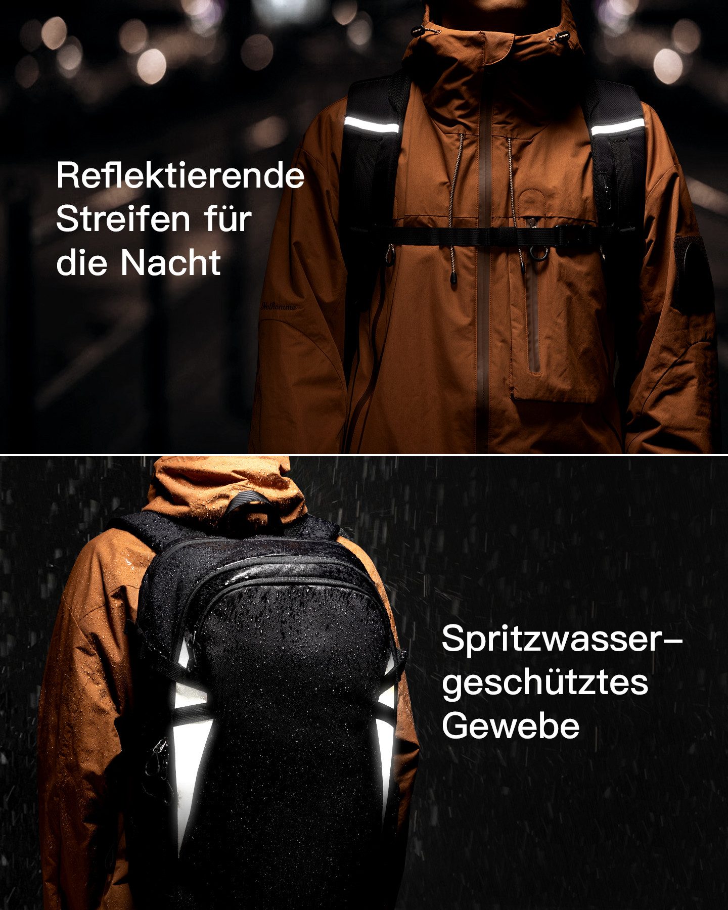 Inateck Laptoprucksack 38,5L Leichter Reiserucksack, TSA Freundlich Handgepäck Rucksack, für 15,6-17 Zoll Laptop, Groß Travel Backpack für Business Reise