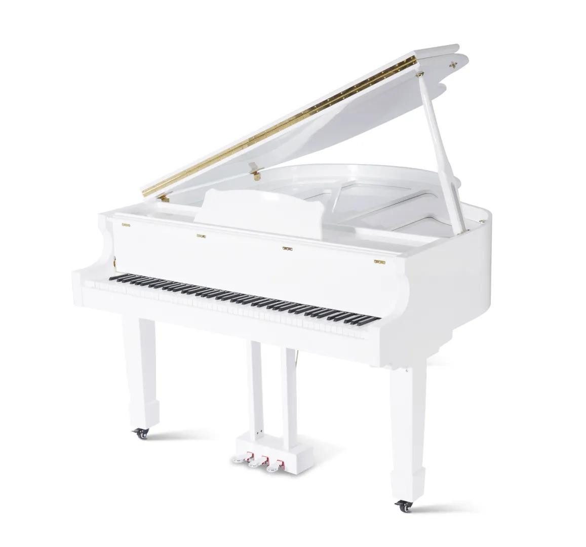 JVmoebel Flügel Klavier Digitalpiano Hochglanz Schwarz mit vielseitigen Klangvariationen (1-St., Maße Flügel), Made in Europe