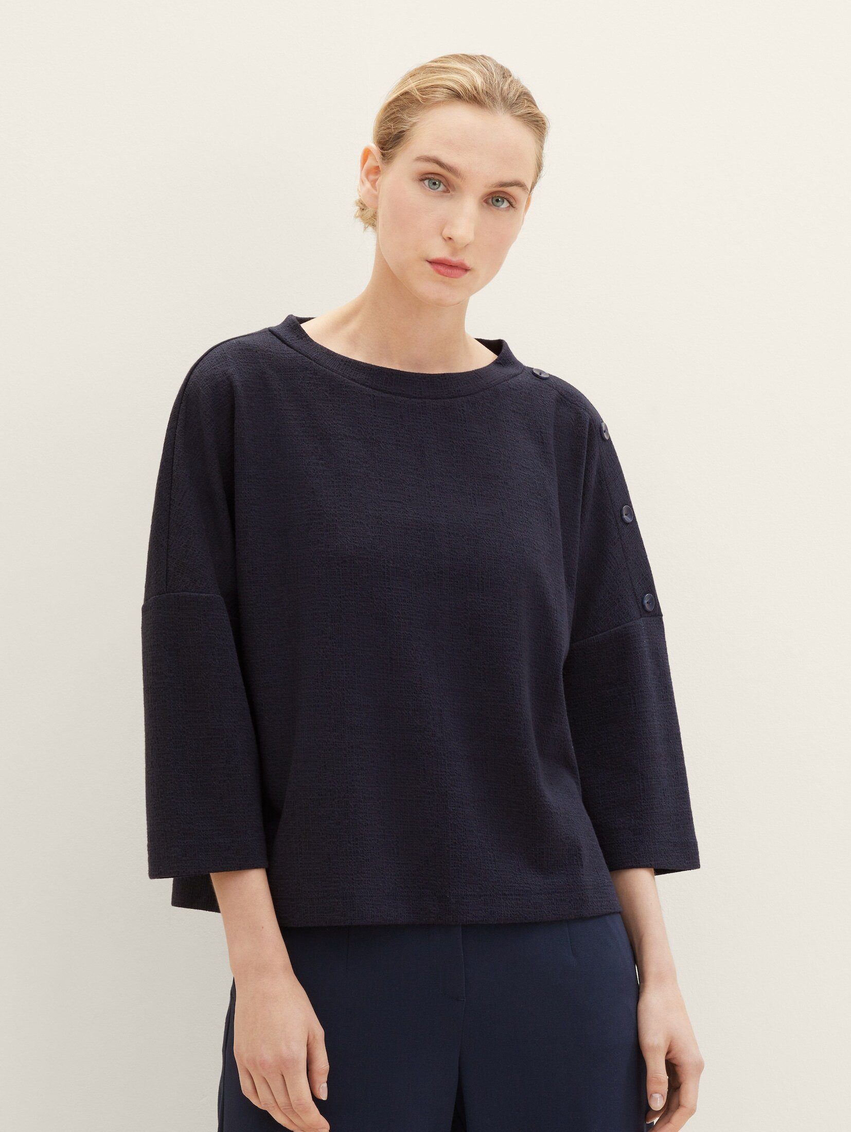 TOM TAILOR Sweatshirt 3/4 Arm Sweatshirt sky captain blue