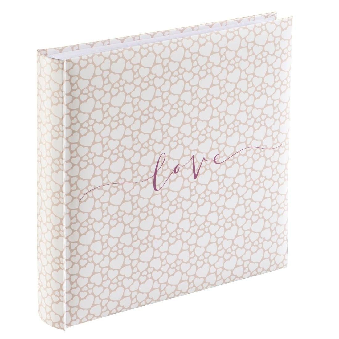 Hama Fotoalbum Jumbo Album "Romance", 30x30 cm, 80 weiße Seiten, Liebe, 320 Fotos