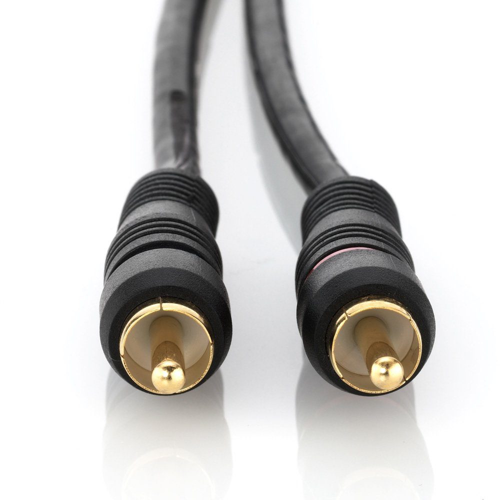 deleyCON »deleyCON HQ Stereo Audio Kabel 10m - 2x Cinch Stecker -  vergoldet« Audio- & Video-Kabel online kaufen | OTTO
