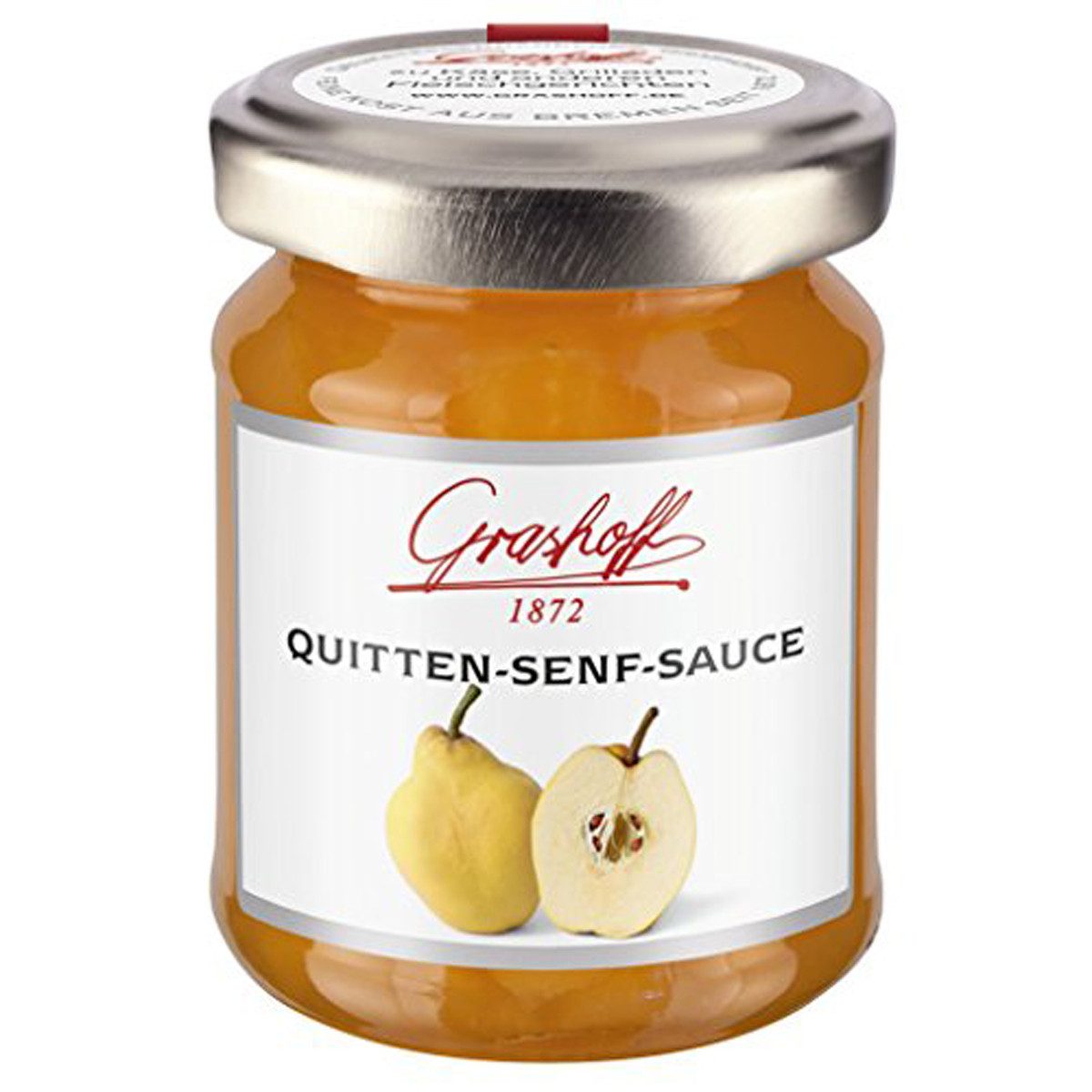 Grashoff Saucen, Grashoff Quitten Senf Sauce süß scharfer Delikatesssenf 125ml