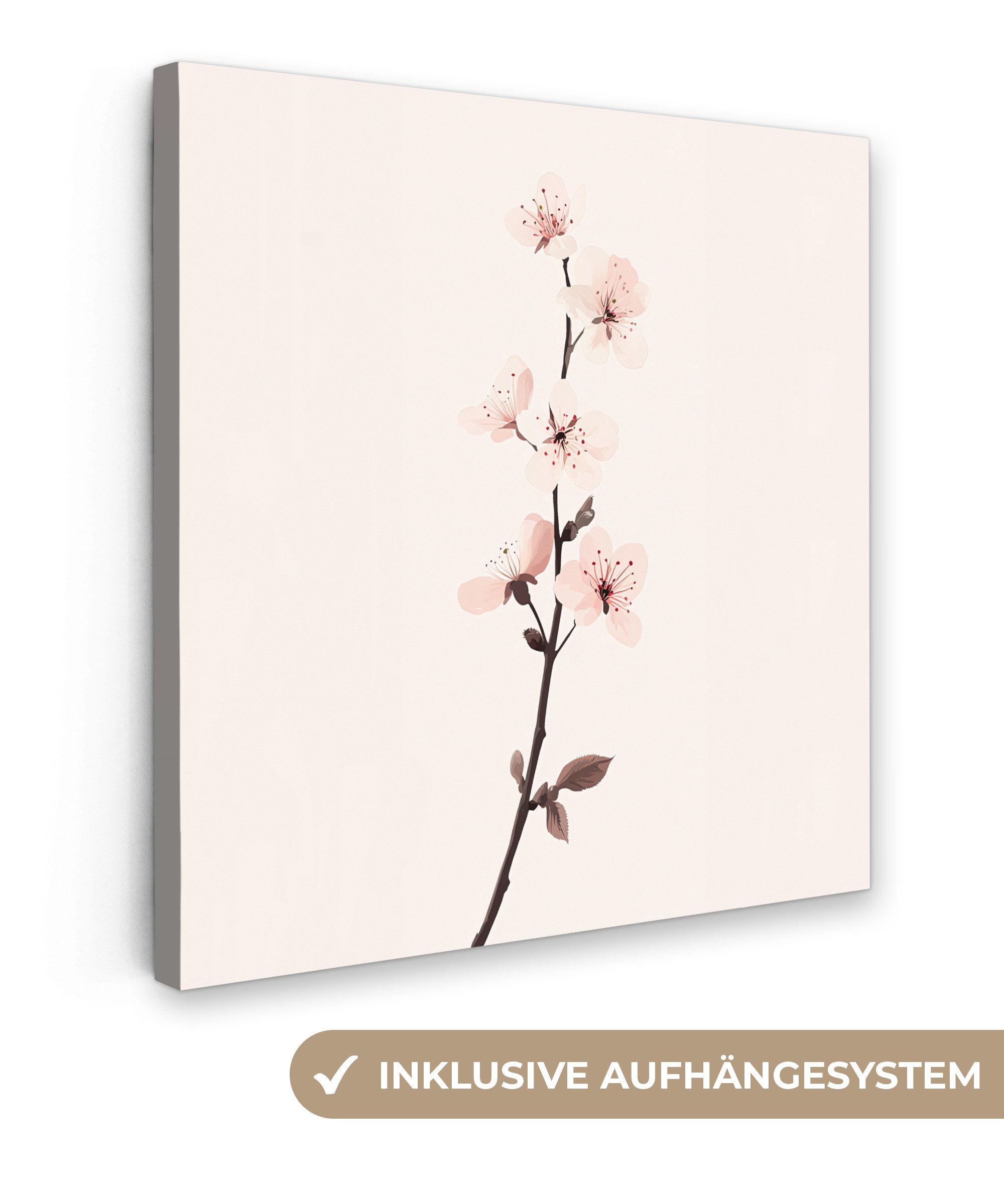 OneMillionCanvasses® Leinwandbild Minimalistisch - Blüte - günstig online kaufen