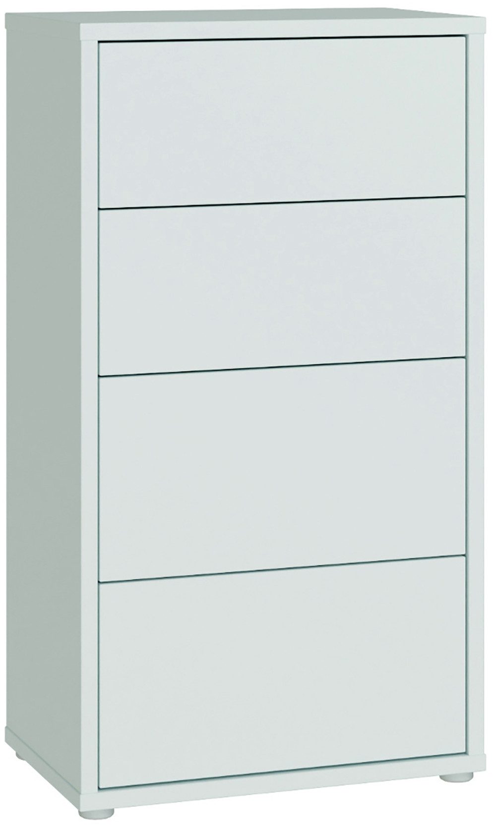 FORTE Kommode Alice Springs, Kommode Höhe 99,1 cm, 4 Schubkästen, Schubkästen mit Vollauszug, Grifflos, Push to open