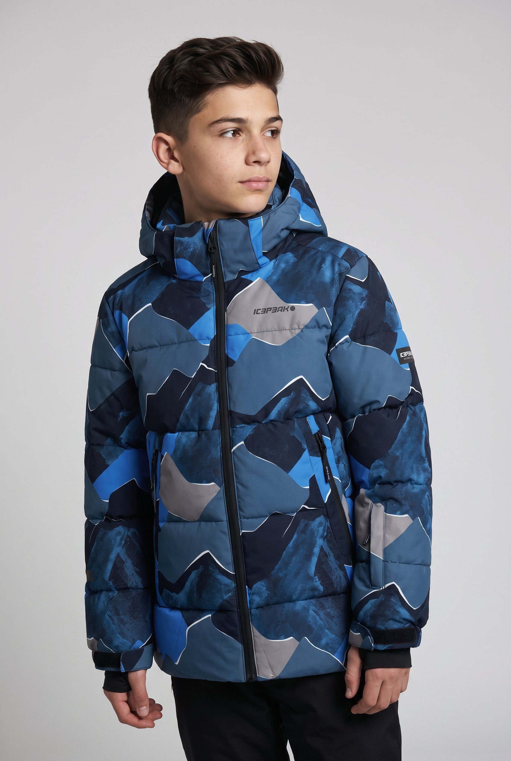 Icepeak Skijacke ICEPEAK LAAGE JR mit festem Schneefang, wasserdicht, atmungsaktiv