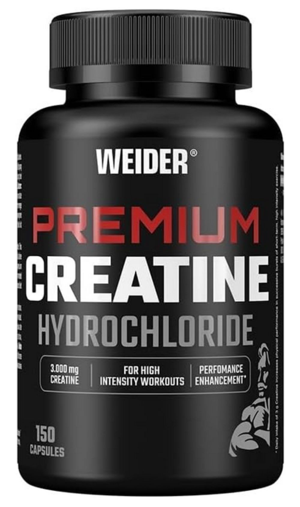 WEIDER Weider Premium Creatine HCL 150 Kapseln - Kreatin Hydrochlorid Kapseln, 216 g, Hochdosiertes Kreatin HCl