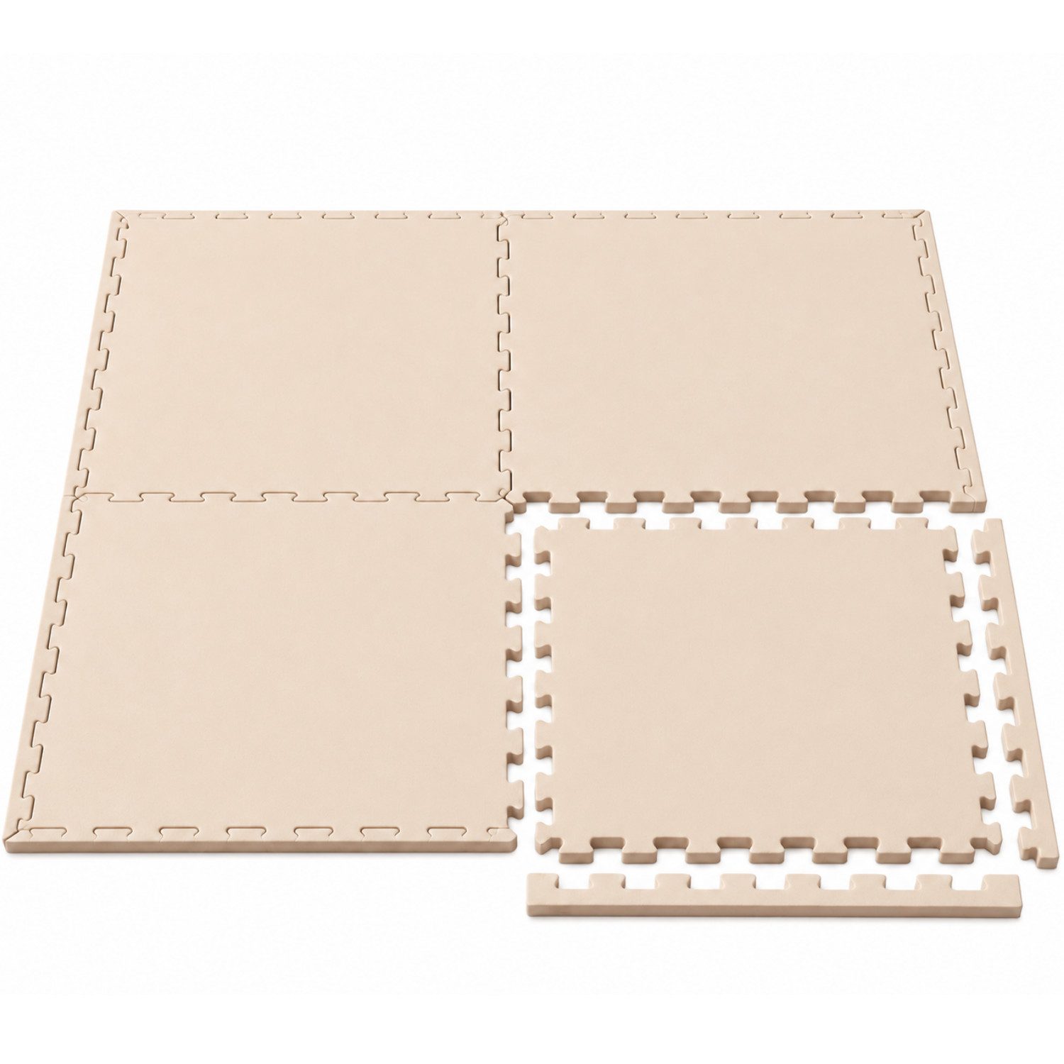 LittleTom Puzzlematte für Kinder 4 Teile Spielmatte 50 x 50cm Krabbelmatte fürs Kinderzimmer, (4-tlg), EVA-Schaum Spielunterlage - Puzzle Teppich - Bodenmatte Spielteppich