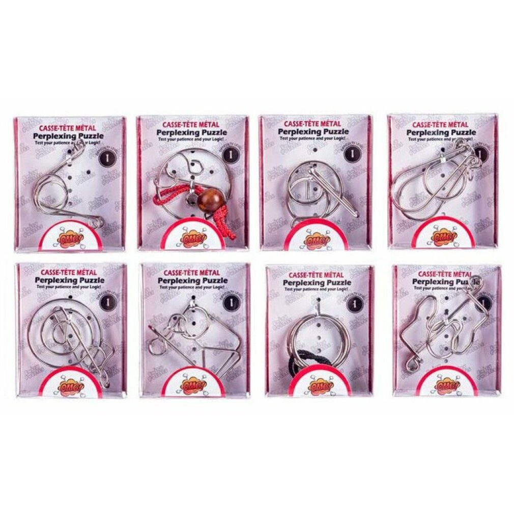 TEDDIES Puzzle Kovový hlavolam 1ks - Obtí?nost 1 (mix), Puzzleteile