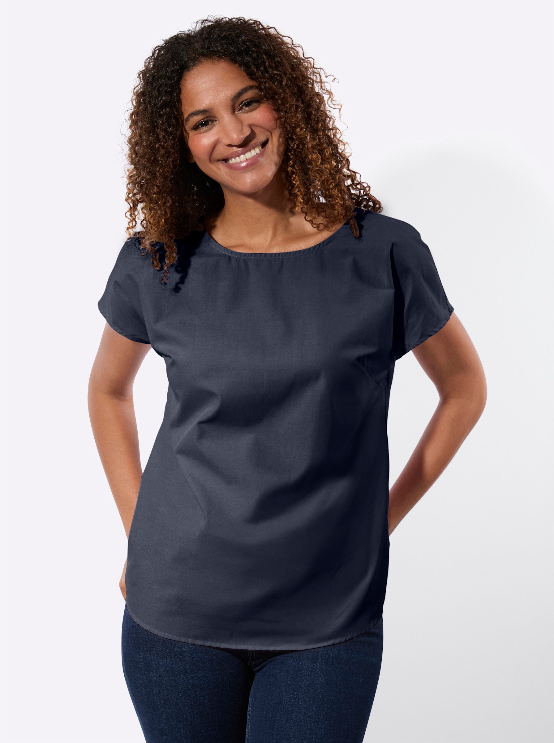 Witt Klassische Bluse Schlupfbluse Kurzarm günstig online kaufen