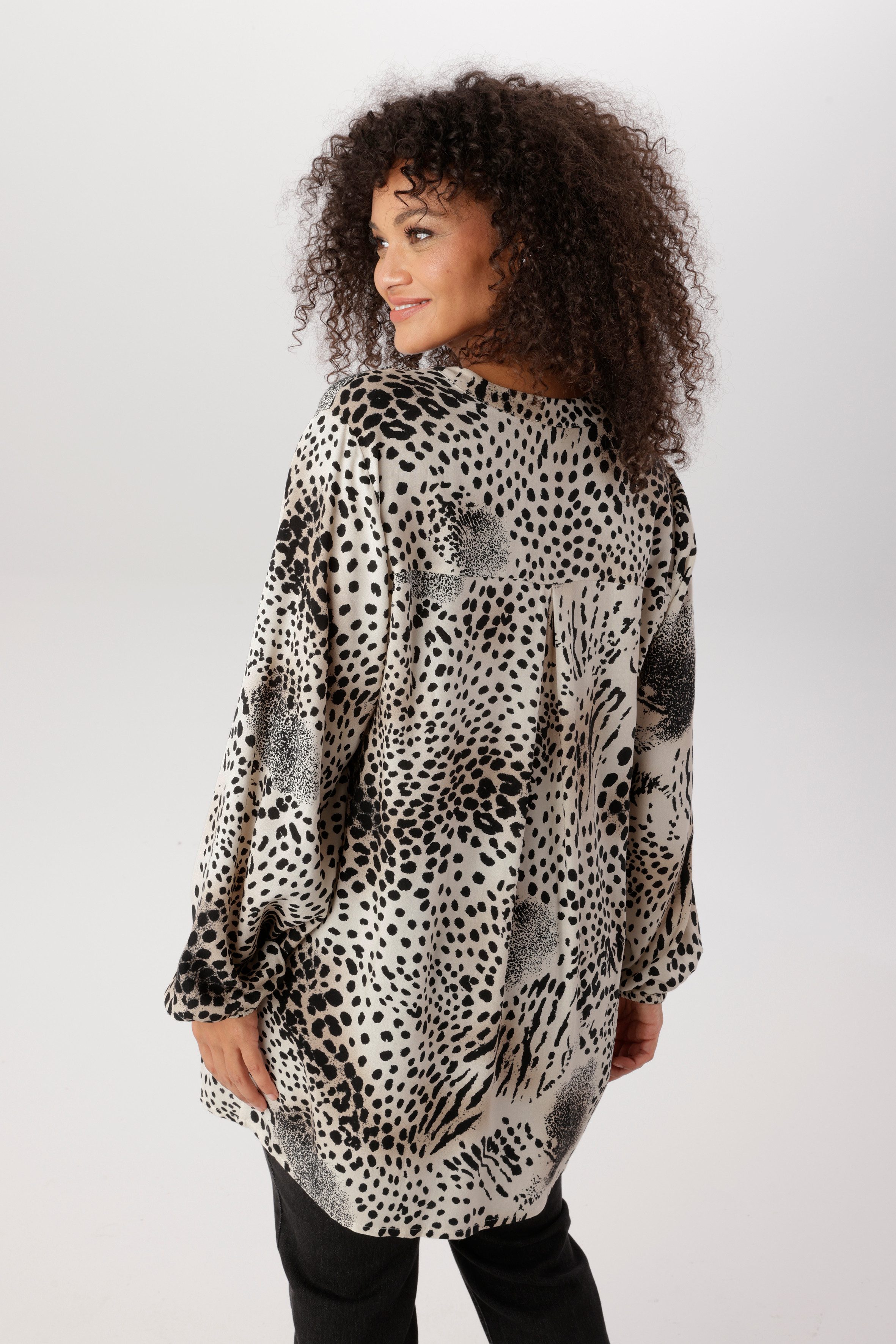 Aniston PLUS Schlupfbluse in trendigem Animalprint - NEUE KOLLEKTION