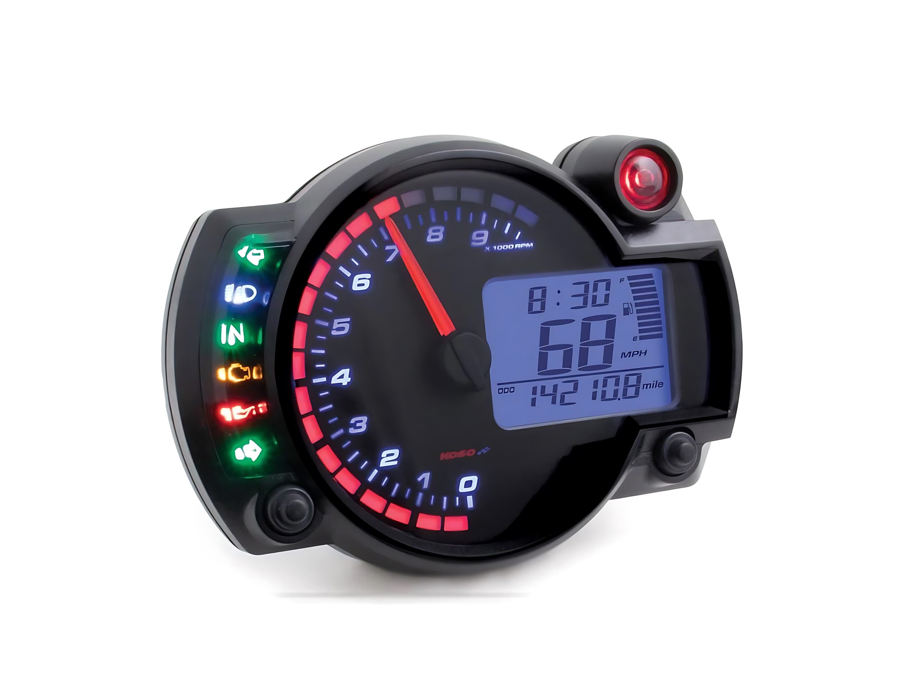 Koso Tachometer RX2N blau 0-10000 U/Min mit ABE für Peugeot Jet-Force C-Tech 50
