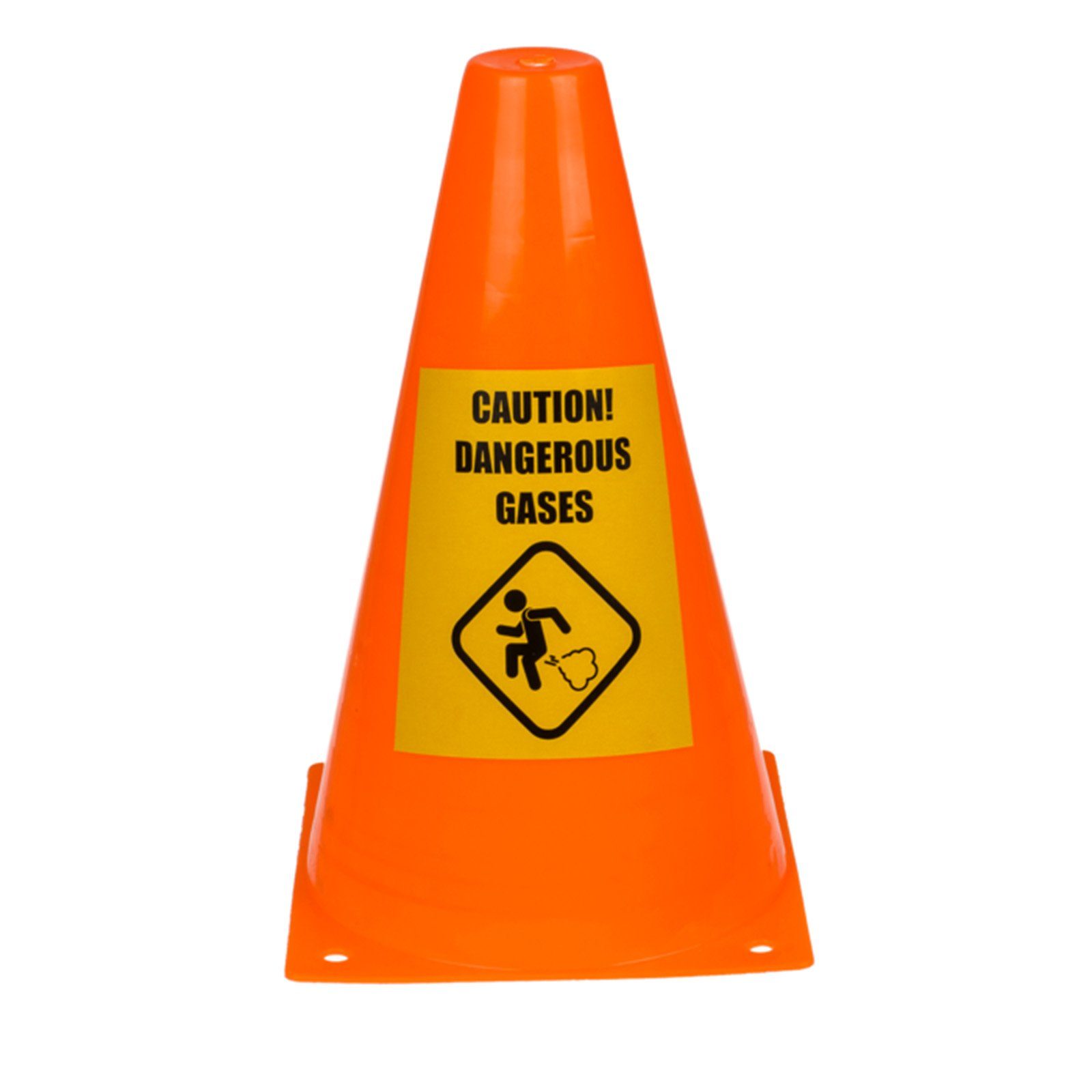 Out of the Blue Pylonen Caution! Dangerous Warnkegel Pylone Spaß Leitkegel Furz Piktogramm