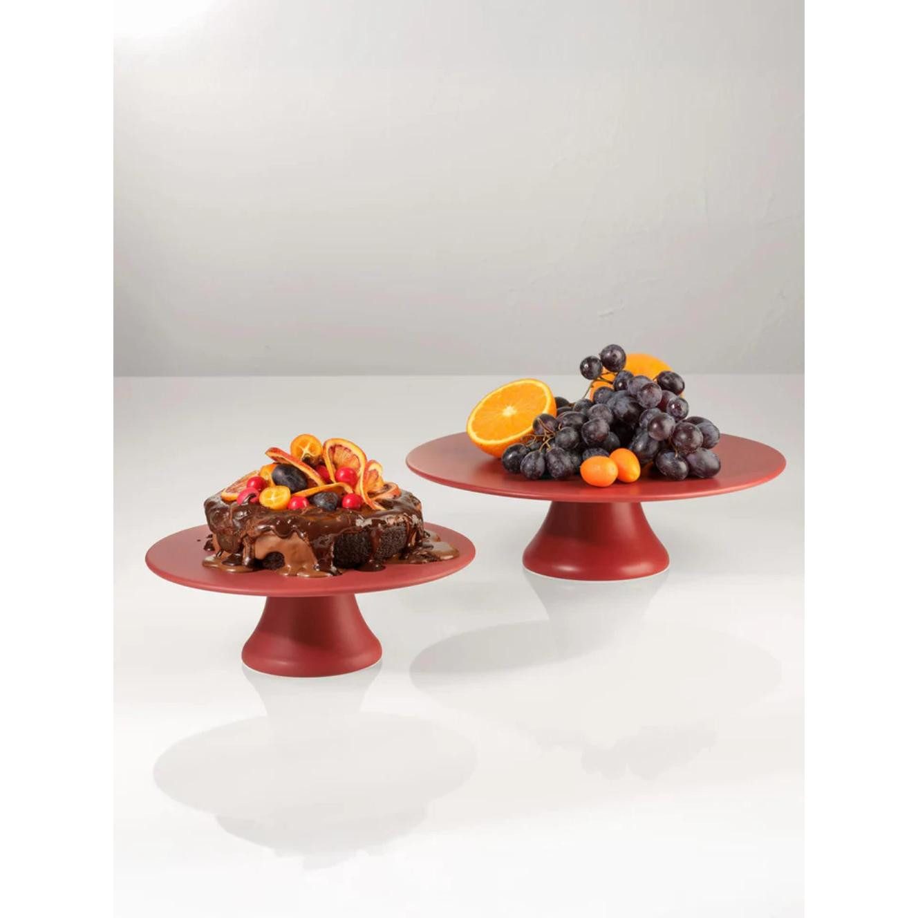 ASA SELECTION Tortenplatte Asa Tortenplatte Grande Rosso (29x9 cm)