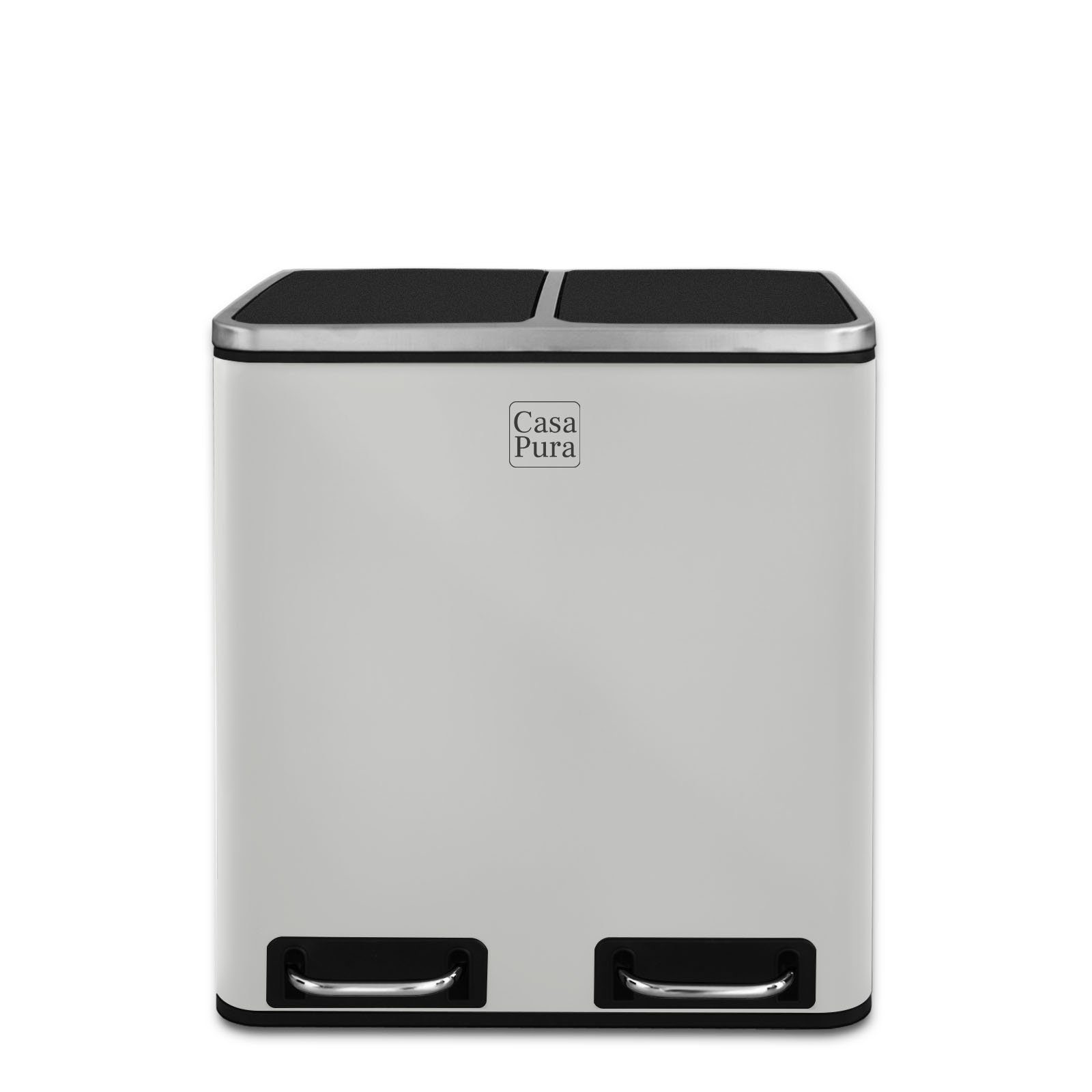 casa pura Mülltrennsystem Felix, Abfallbehälter aus Edelstahl, Verschiedene Farben & Größen