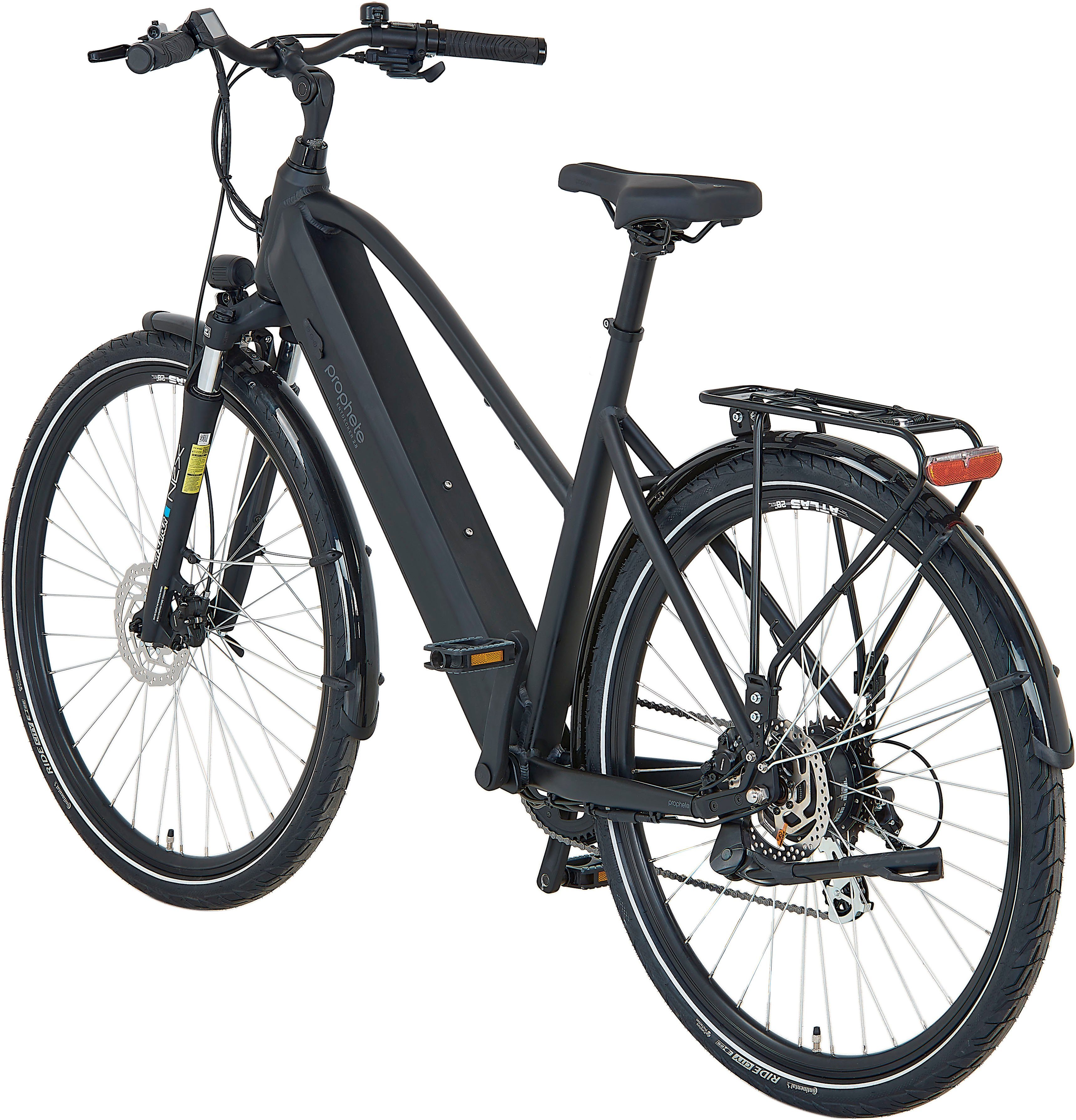 Prophete E-Bike Trekkingrad Entdecker 2.8, 8 Gang Shimano Altus Schaltwerk, Kettenschaltung, Heckmotor, 540 Wh, Pedelec, Elektrofahrrad für Damen
