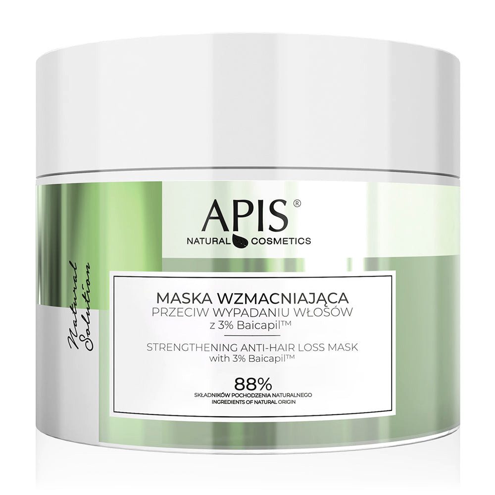 Haarmaske APIS NATURAL SOLUTION, Stärkende Anti-Haarausfall-Maske, 200 ml