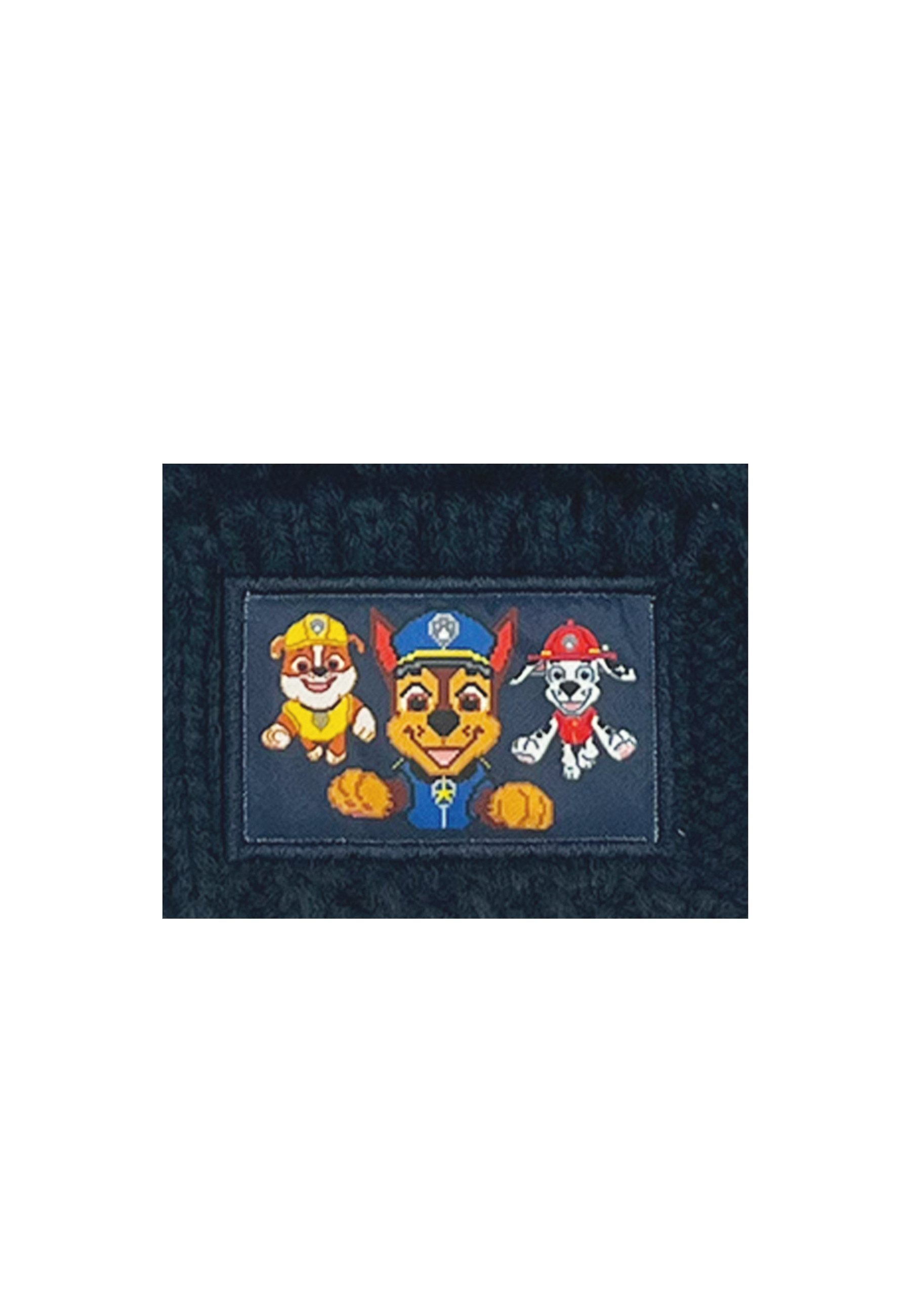 PAW PATROL Bommelmütze Chase, Marshall und Rubble Kinder Jungen Bommel-Mütze