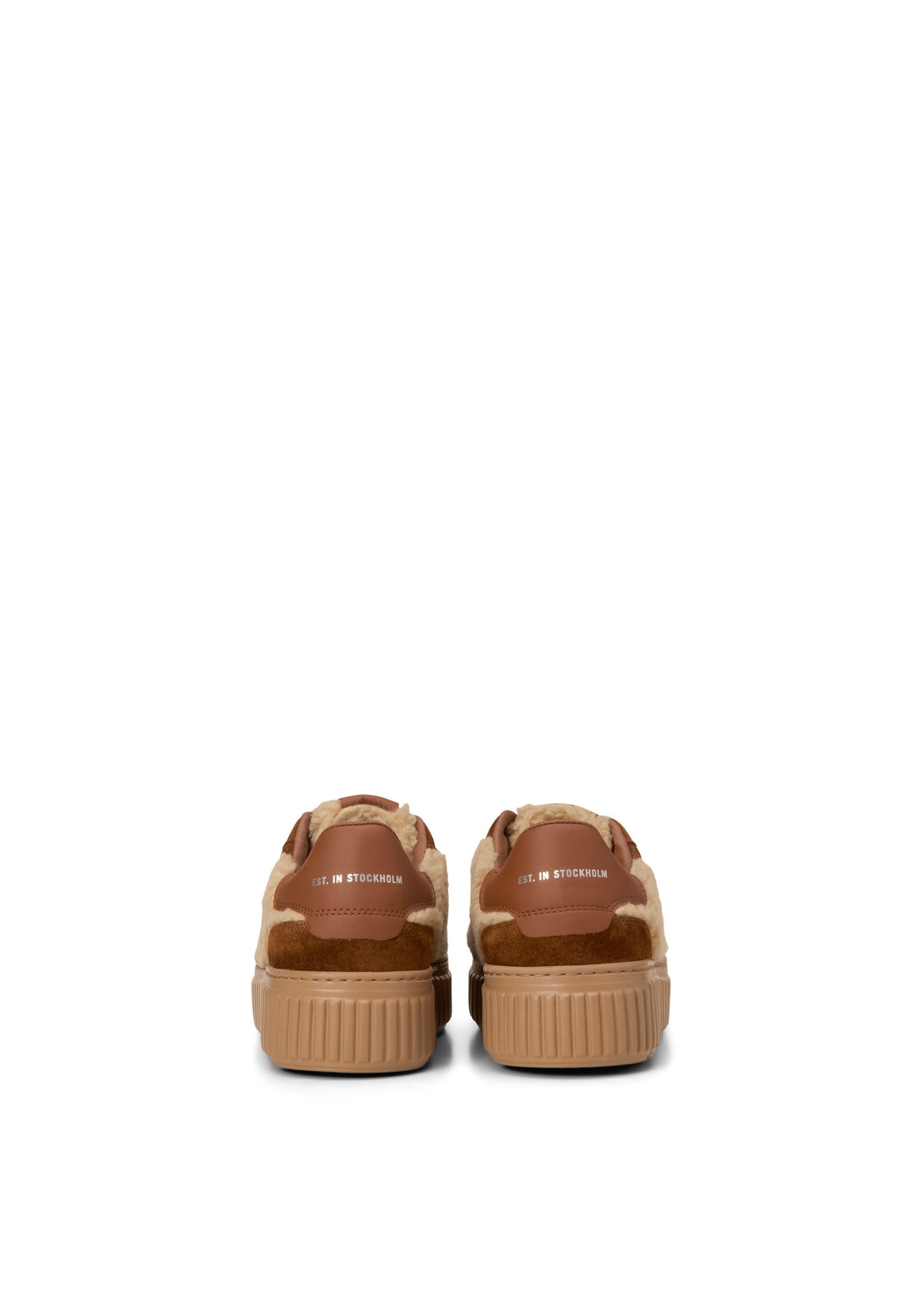 Marc O'Polo aus Teddyfell mit Echtleder-Details Sneaker – Bild 4 von 5
