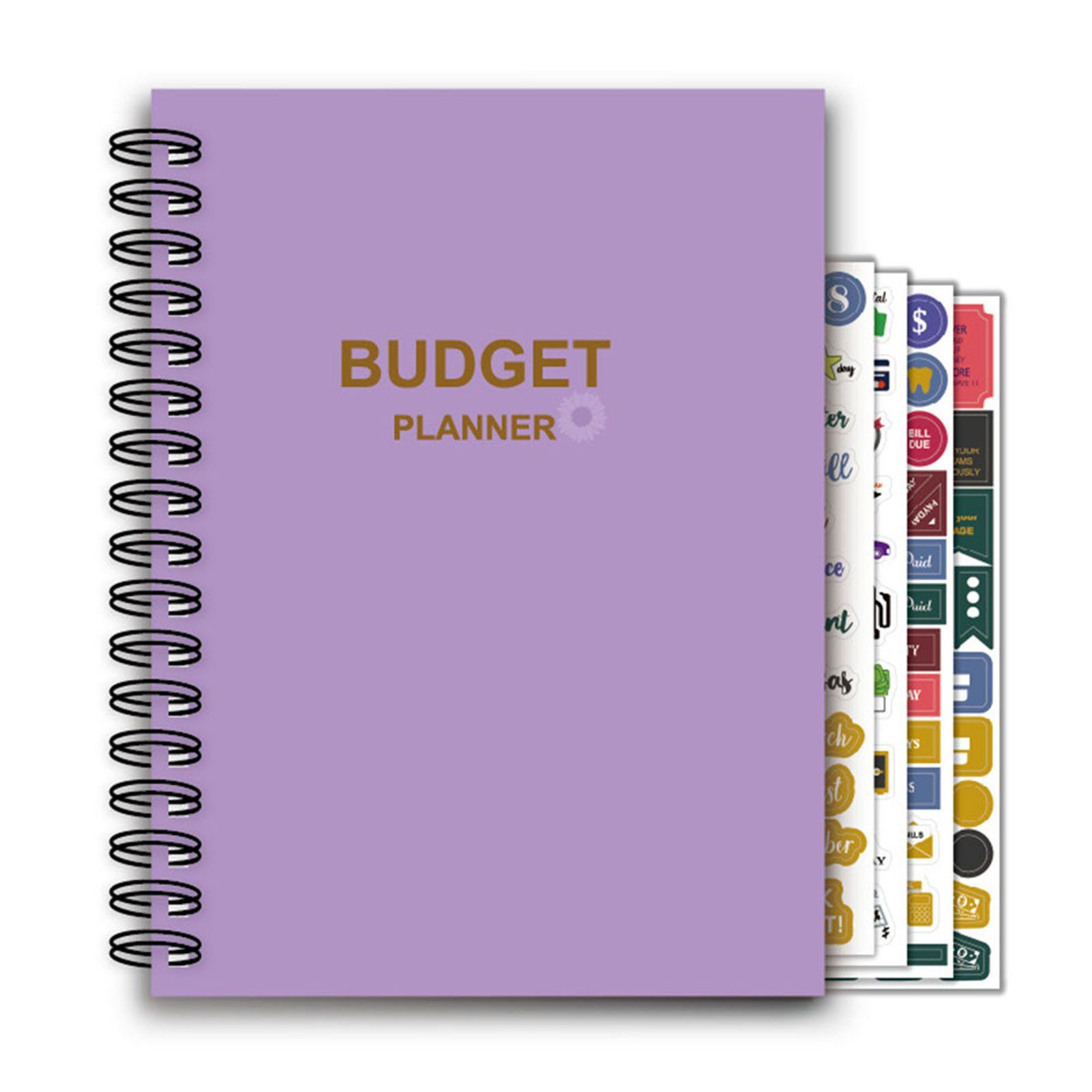 Blusmart Notizbuch Einfaches Purple Budgeting Books-Notizbuch Zur Selbstkostenverfolgung