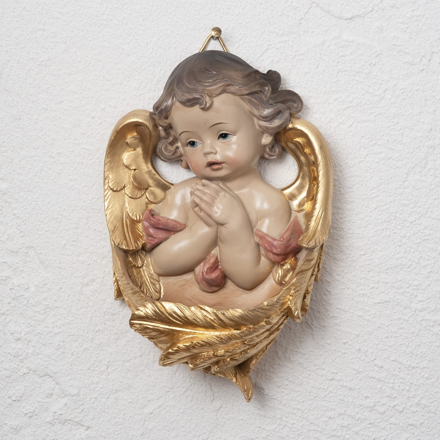 Moritz Dekofigur Wandfigur Engel mit Weihwasserschale günstig online kaufen