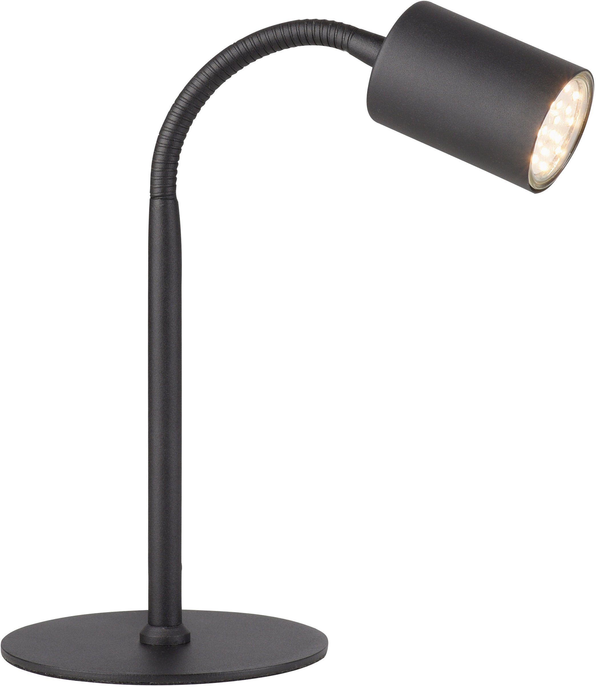 Tischleuchte Reflektor Leuchtmittel Tischlampe, schwenkbarer my warmweißes dreh- LED Licht, wechselbar, Warmweiß, Maci, und home