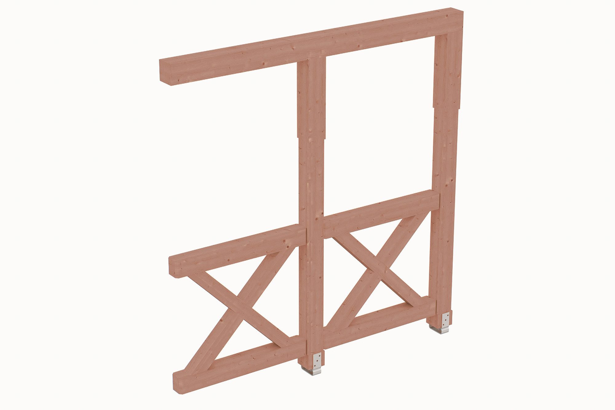 Skanholz Carport-Seitenwand Andreaskreuz, BxH:205x210 cm