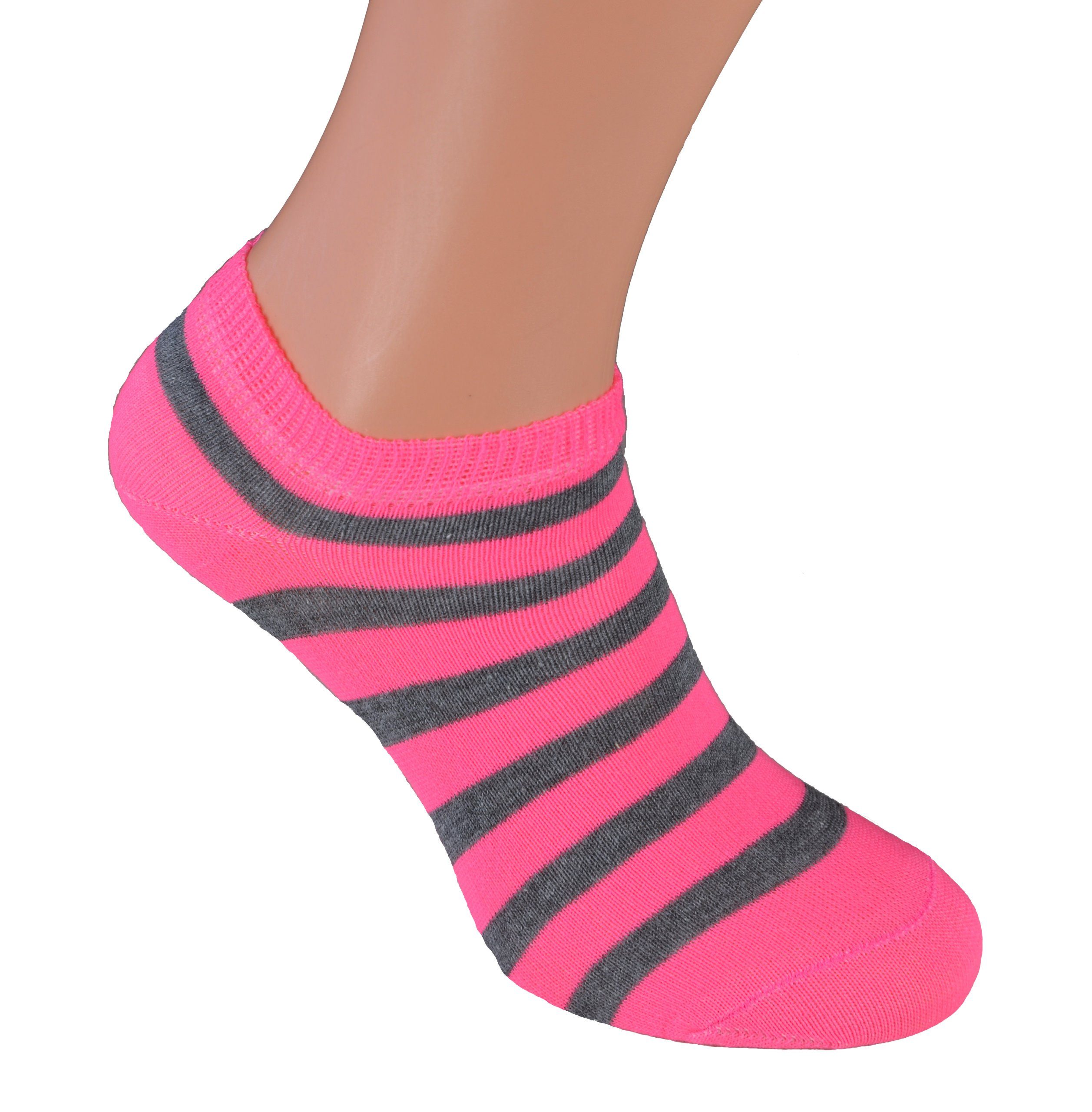 Cocain underwear Sneakersocken Damen Sneaker Socken bunte Füsslinge kurze halbe Söckchen 80 Baumwolle (8-Paar) verschiedene Modelle