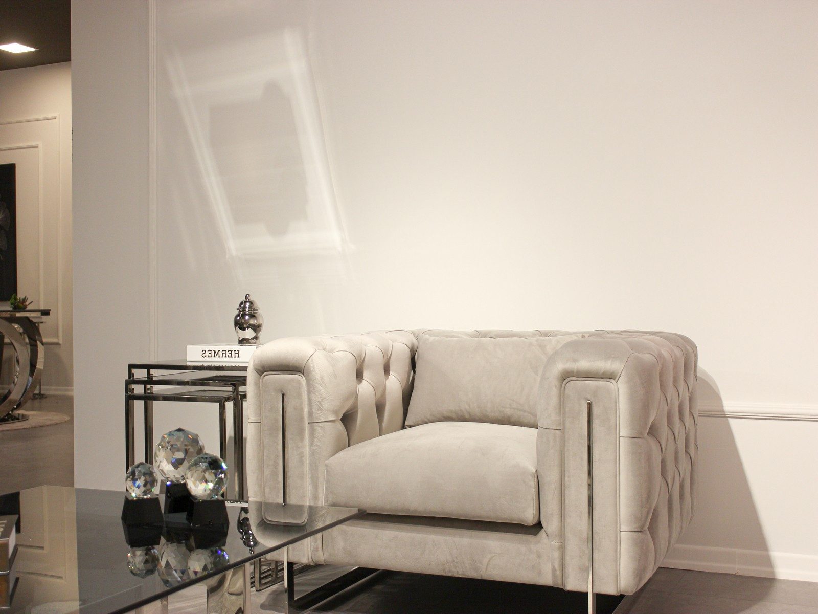 Couchtisch Exklusiver Designer Glastisch – Eleganter Kaffeetisch