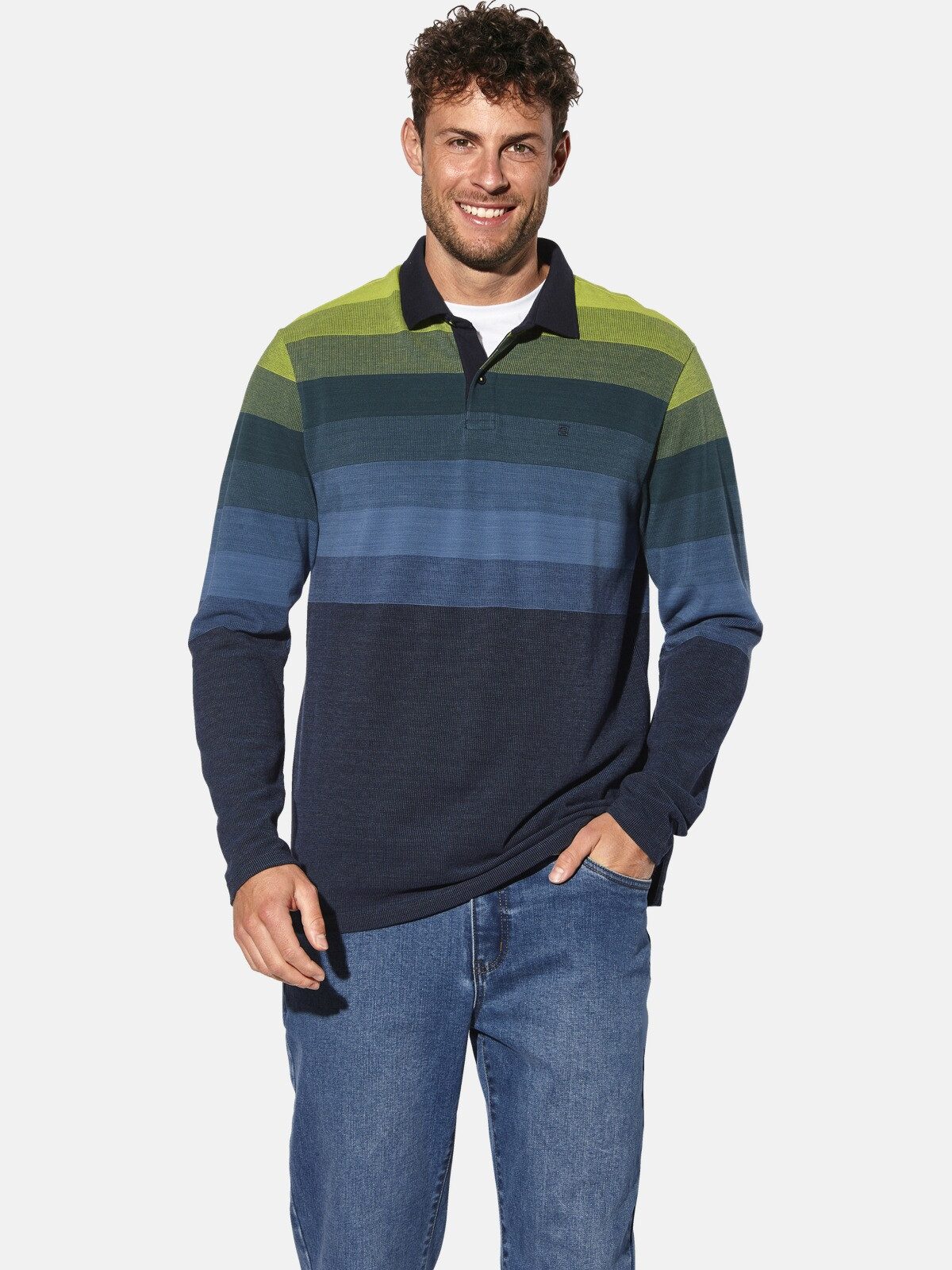 Babista Langarm-Poloshirt LEMIN im modernen Streifenmuster günstig online kaufen