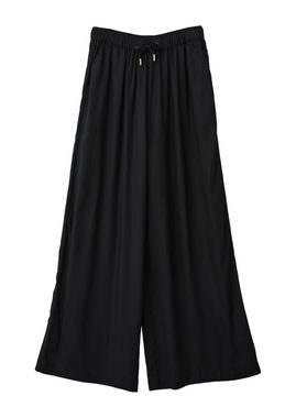 s.Oliver Stoffhose Relaxed: Crêpe-Hose mit Wide Leg