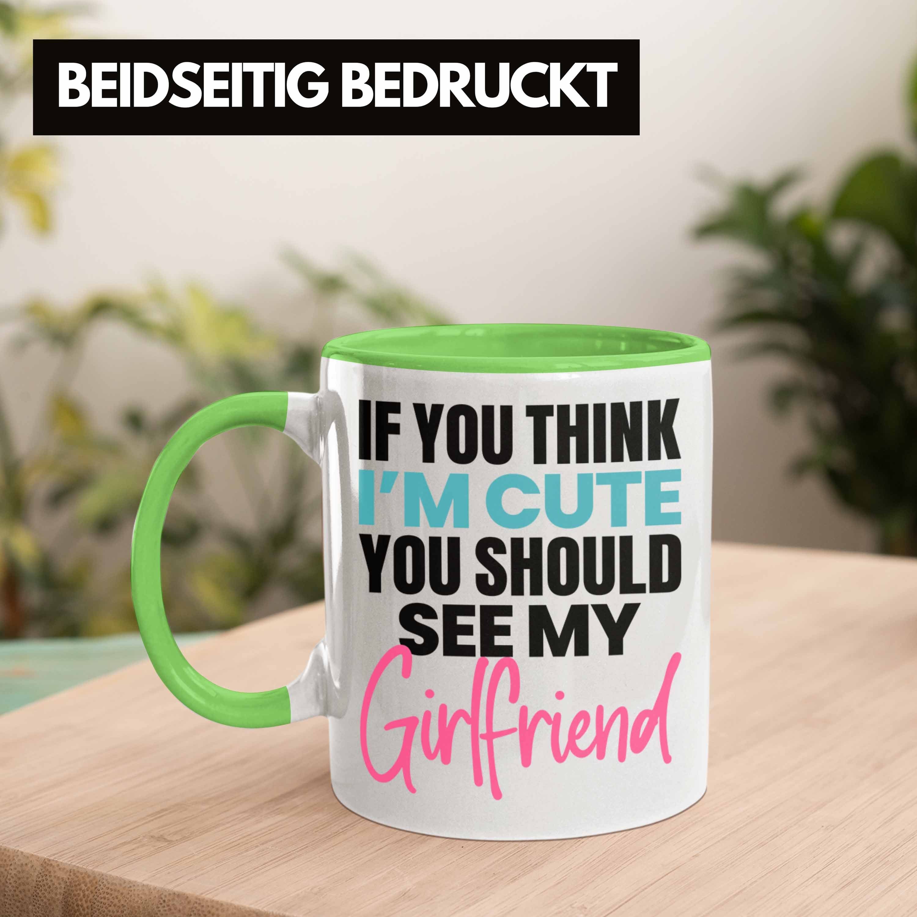 Trendation Tasse Tasse Beziehung Geschenk Geschenkide für Grün Freund Eifersüchtig Boyfriend