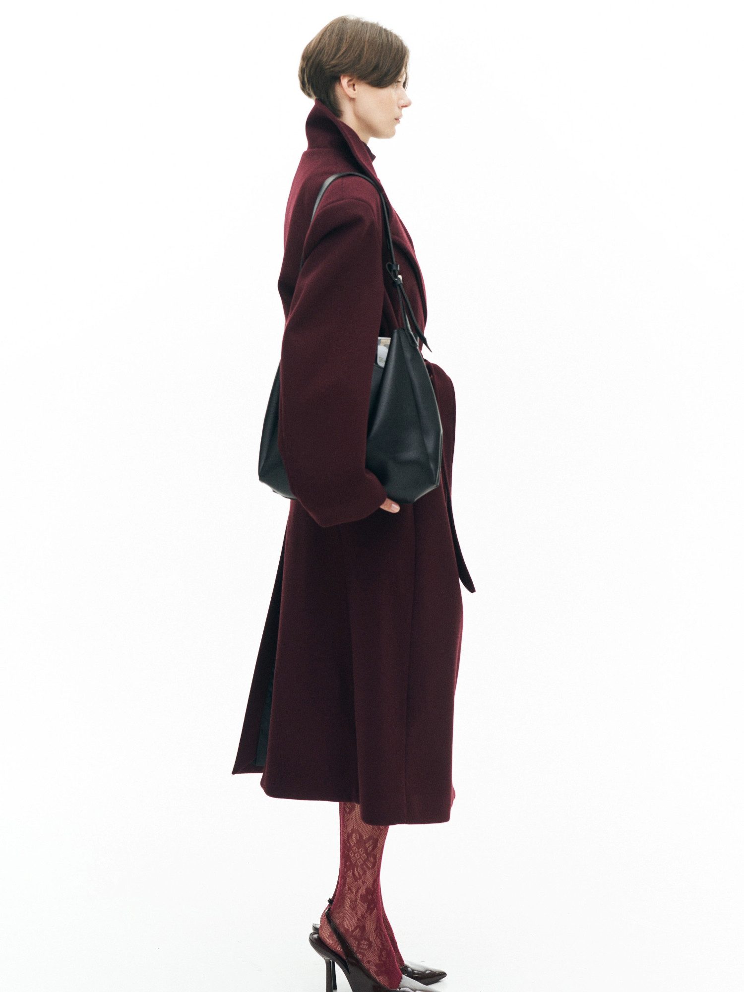 RICANO Wollmantel RICANO Damenmantel „Patrizia“ – Wadenlanger Mantel mit Re günstig online kaufen