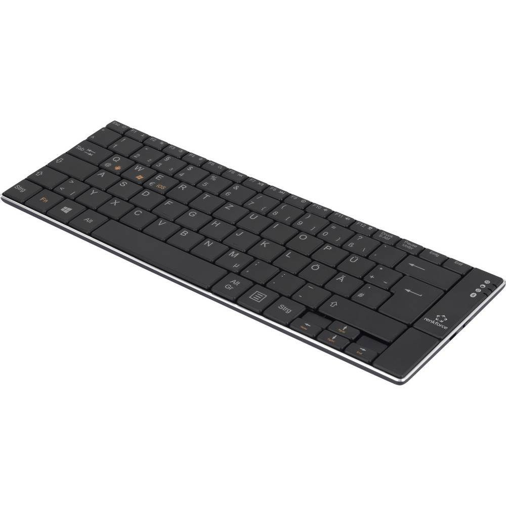 Renkforce Bluetooth®-Tastatur "Slim" RF-4749657 Tastatur (Wiederaufladbar)