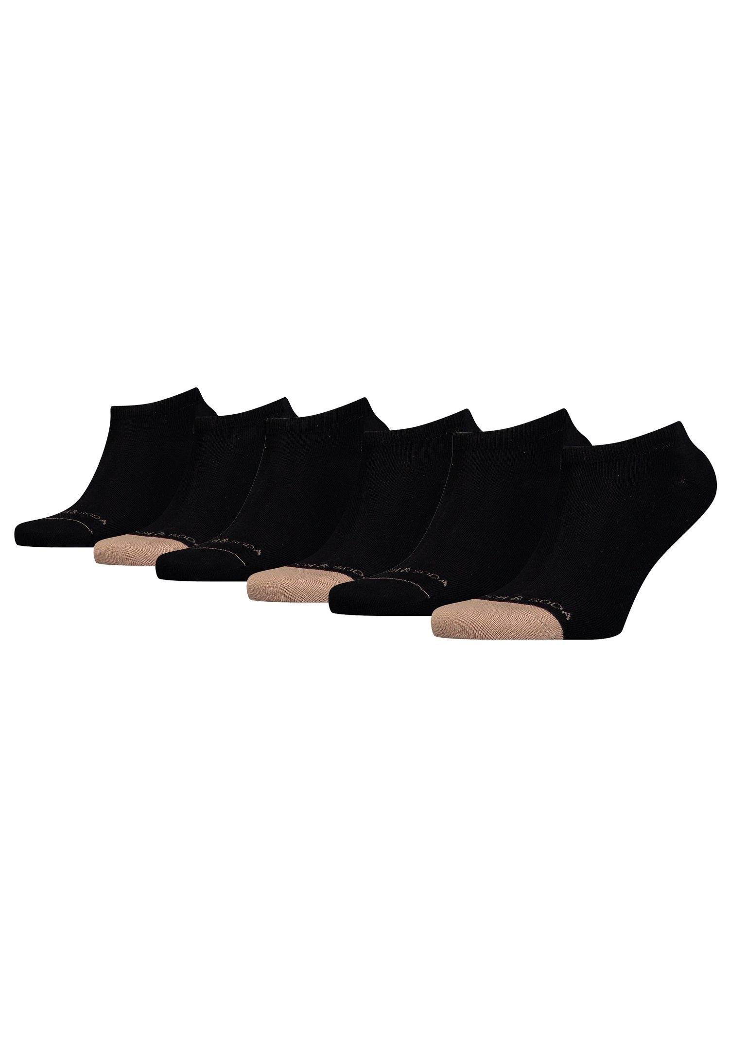 Scotch & Soda Kurzsocken SCSO Dip Toe Sneaker Socks 6P (6-Paar, 6er-Pack)
