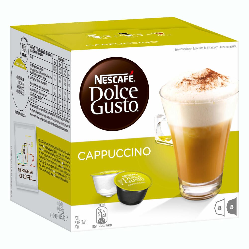 NESCAFÉ® Dolce Gusto® Kaffee Dolce Gusto® Cappuccino, 8 Portionen