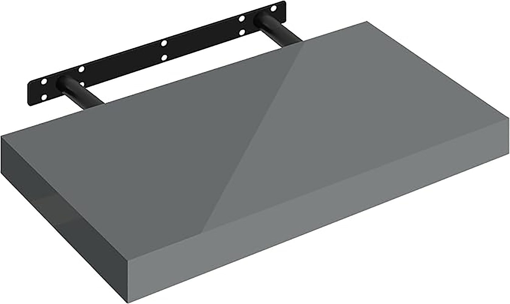 Woltu Wandregal, 1-tlg., hochglänzend Wandboard Schweberegal CD DVD Regal