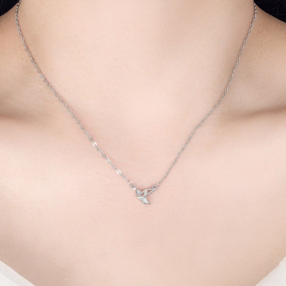 Diamant Anhänger Halskette Halskette Luxus Licht Anhänger Kran Papier mit Kette Invanter Tausend