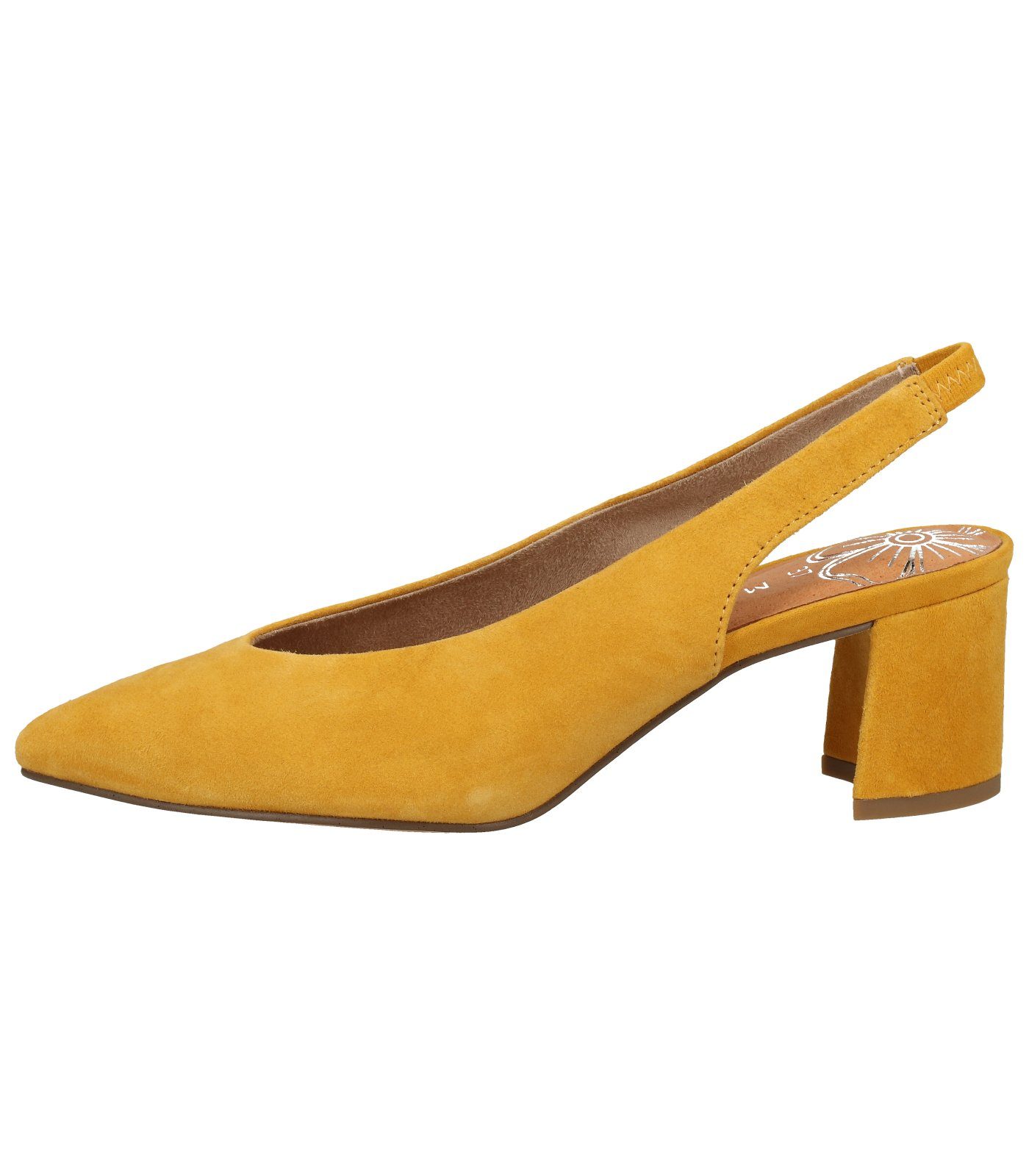 Veloursleder Pumps Gelb MARCO Pumps TOZZI