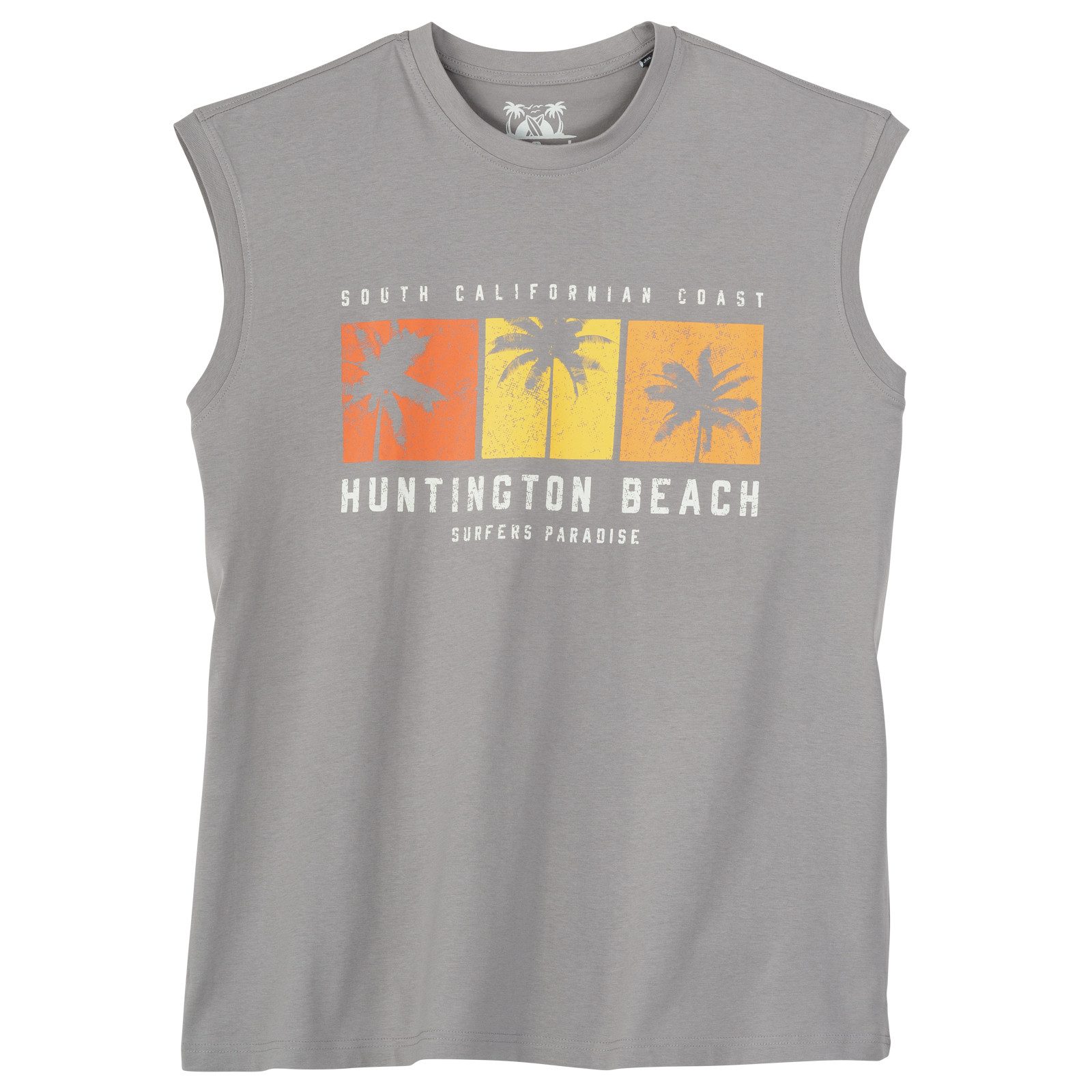 Calm Beach Muscleshirt Calm Beach Übergrößen Tanktop grau Huntington Beach günstig online kaufen