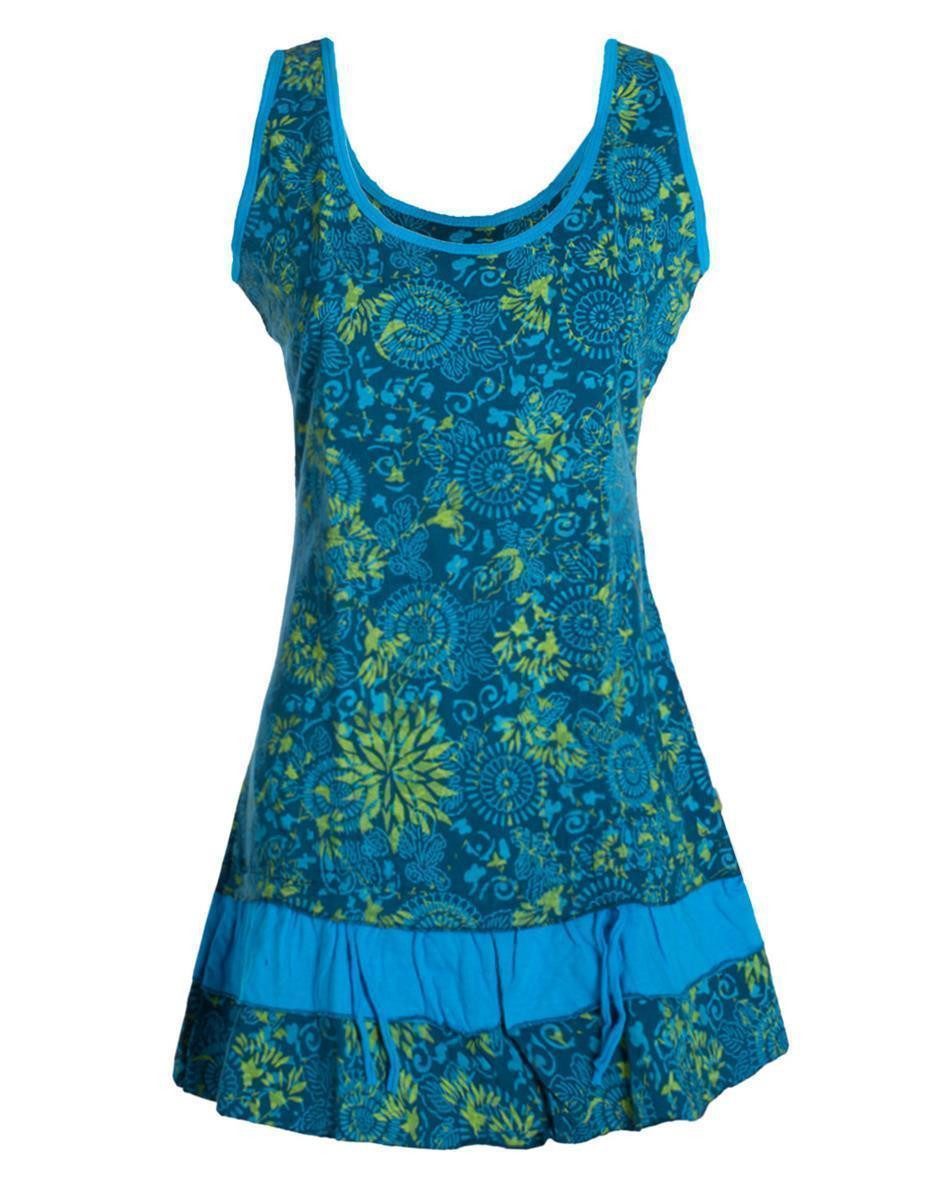 Tunikakleid Vishes - Damen Lagen-Look Jersey-Tunika Sommerkleid Träger-Kleid
