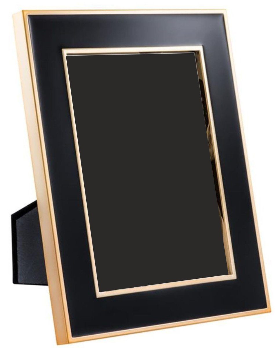 Casa Padrino Bilderrahmen Tisch-Bilderrahmen 6er Set Schwarz / Gold 17,5 x H. 23 cm - Luxus Deko Accessoires