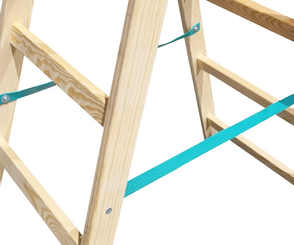 Systafex® Doppelleiter Leiter Doppelstufenleiter Stehleiter Holzleiter günstig online kaufen