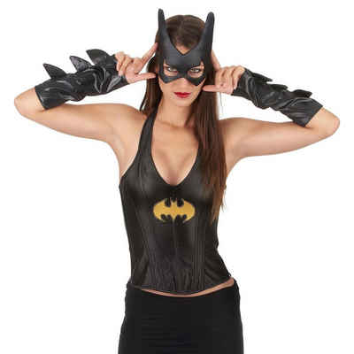 Rubie´s Kostüm Batgirl Neckholder-Top, Verführerisches Oberteil mit Superheldin-Motto